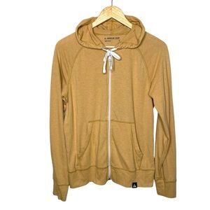 American Giant Mustard Yellow Zip Hoodie